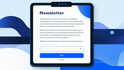 Newsletter signup illustration for TechTide Marketing Newsletter signup illustration for TechTide Marketing